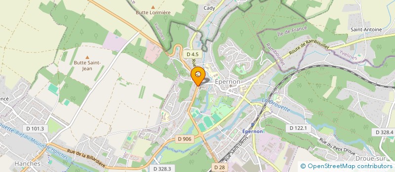 localisation de l'entreprise SCI ILE D'OR  EPERNON