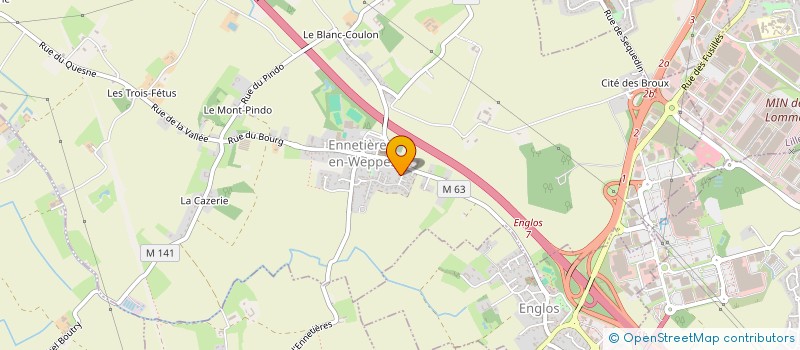 localisation de l'entreprise SCI ILE DE BEAUTE  SAINGHIN-EN-WEPPES