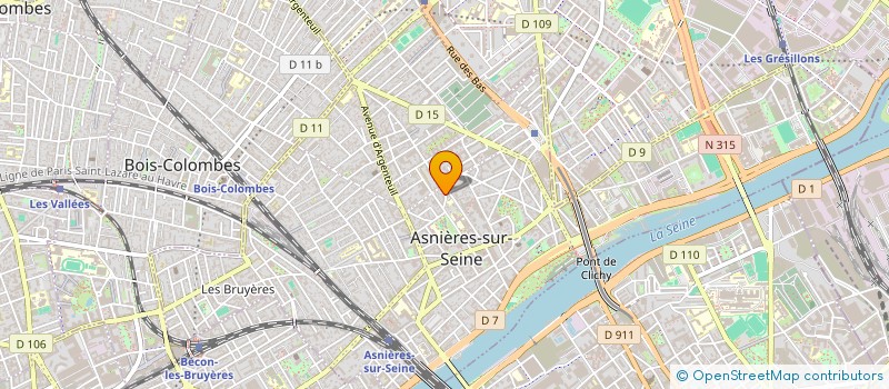 localisation de l'entreprise SCI ILE DES DIEUX à ASNIERES-SUR-SEINE