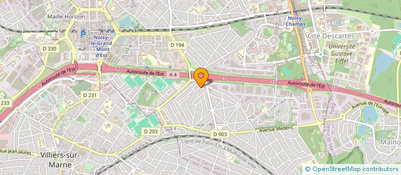 localisation de l'entreprise SCI ILE DES PINS à NOISY-LE-GRAND