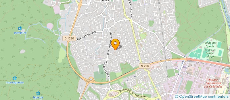 localisation de l'entreprise SCI ILE VERTE à LA TESTE-DE-BUCH