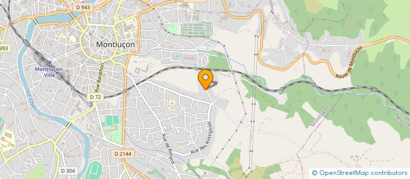 localisation de l'entreprise SCI ILENZO à MONTLUCON