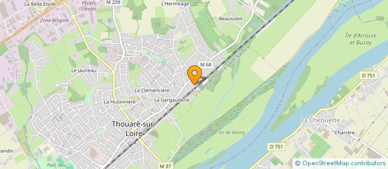 localisation de l'entreprise SCI ILFLY1  THOUARE-SUR-LOIRE