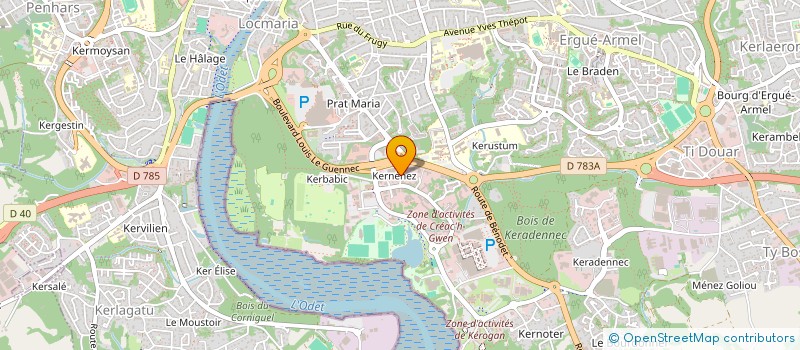 localisation de l'entreprise SCI ILHAN B  QUIMPER