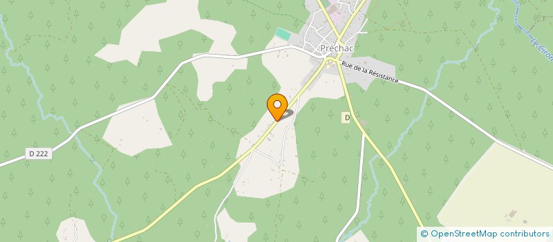 localisation de l'entreprise SCI ILHEOU  PRECHAC