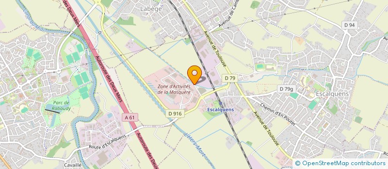 localisation de l'entreprise SCI ILIADE II  ESCALQUENS