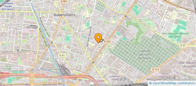 localisation de l'entreprise SCI ILICAR  AUBERVILLIERS