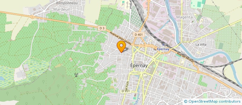 localisation de l'entreprise SCI ILL à EPERNAY