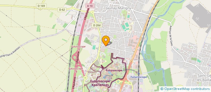 localisation de l'entreprise SCI ILL'IMMO86  JAUNAY-MARIGNY