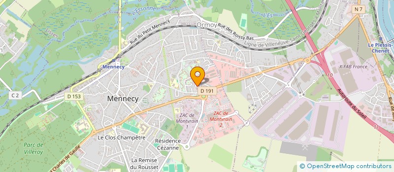 localisation de l'entreprise SCI ILLD  MENNECY