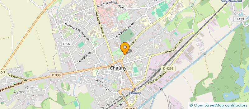 localisation de l'entreprise SCI ILLICO à CHAUNY