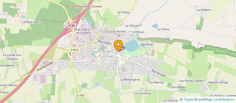 localisation de l'entreprise SCI ILLICO  SAINT-AUBIN-DU-CORMIER