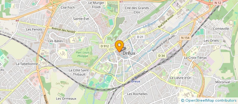 localisation de l'entreprise SCI ILLIERS à DREUX