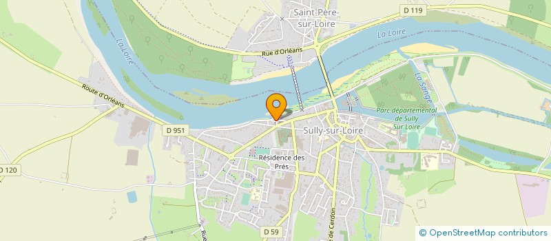 localisation de l'entreprise SCI ILLIERS GENABUM à SULLY-SUR-LOIRE