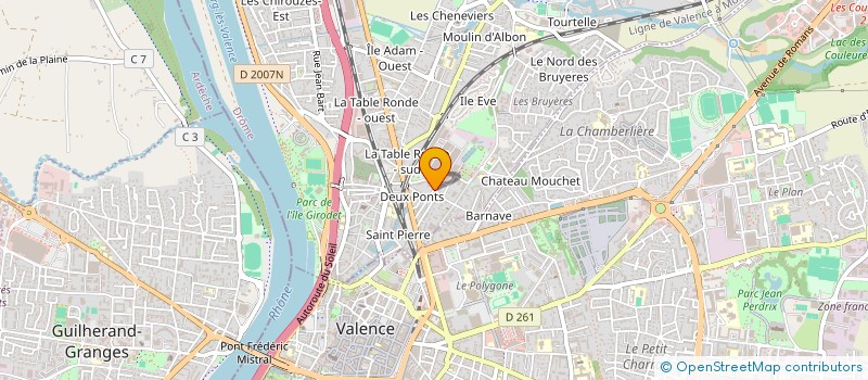 localisation de l'entreprise SCI ILLIESSE  BOURG-LES-VALENCE