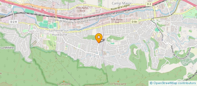 localisation de l'entreprise SCI ILLIMITE  LA PENNE-SUR-HUVEAUNE