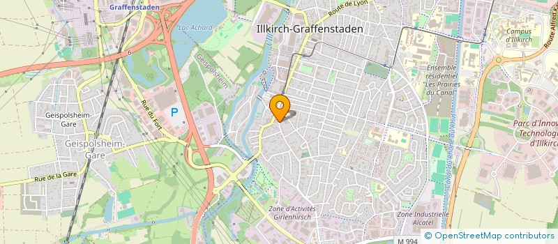localisation de l'entreprise SCI ILLKIRCH  ILLKIRCH-GRAFFENSTADEN