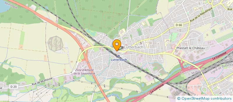 localisation de l'entreprise SCI ILLKIRCH ROUTE DE NEUHOF  LUTTERBACH