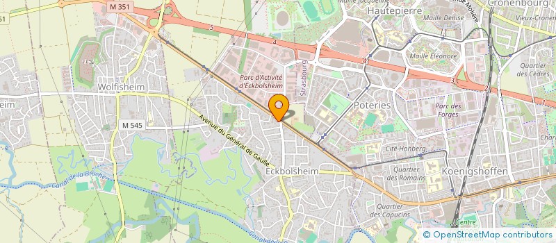 localisation de l'entreprise SCI ILLKIRCH RUE DU TRAVAIL  ECKBOLSHEIM