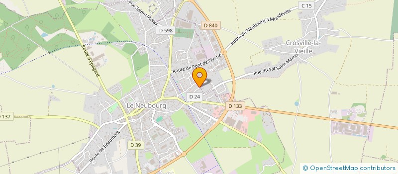 localisation de l'entreprise SCI ILLOMAX  LE NEUBOURG