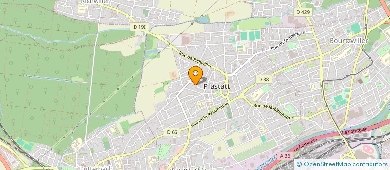 localisation de l'entreprise SCI ILLZACH  RICHWILLER