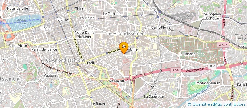 localisation de l'entreprise SCI ILO 13 à MARSEILLE