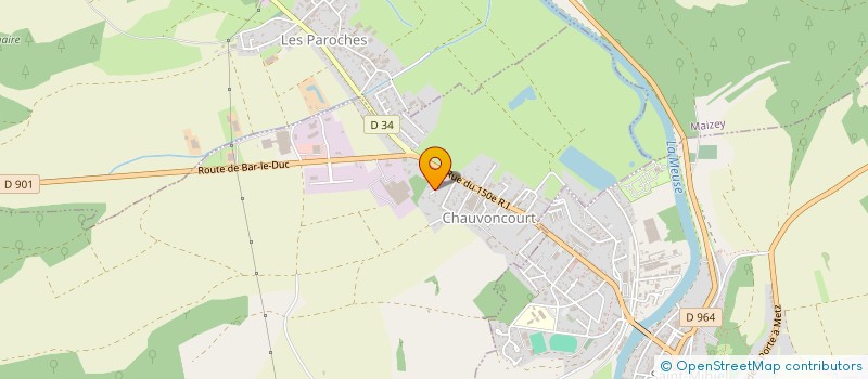 localisation de l'entreprise SCI ILODISS à CHAUVONCOURT