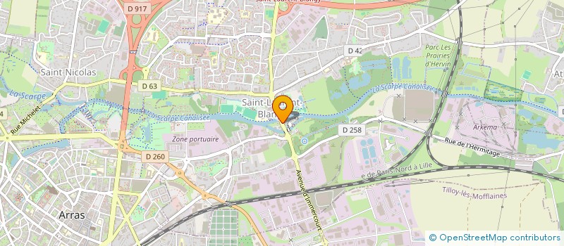 localisation de l'entreprise SCI ILOMED  SAINT-LAURENT-BLANGY