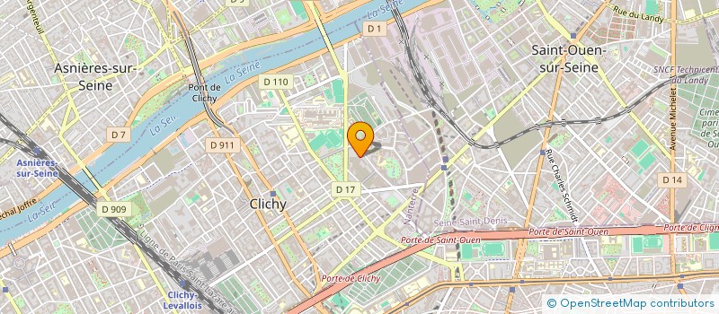 localisation de l'entreprise SCI ILONA à CLICHY