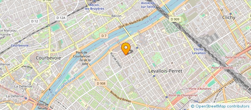 localisation de l'entreprise SCI ILOR à LEVALLOIS-PERRET