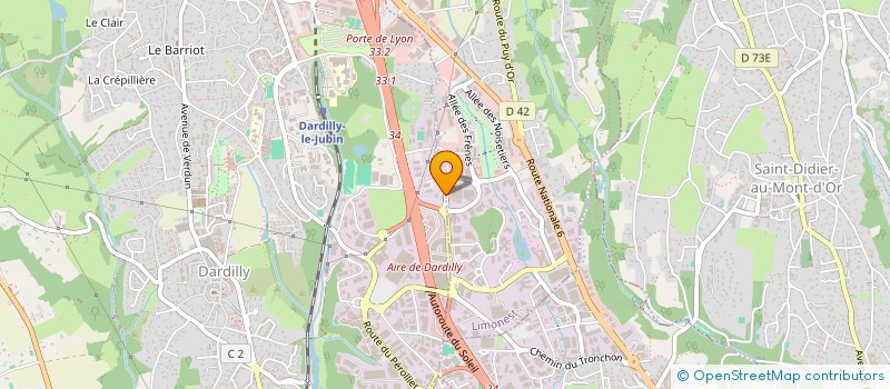 localisation de l'entreprise SCI ILOT DES PLATANES  DARDILLY