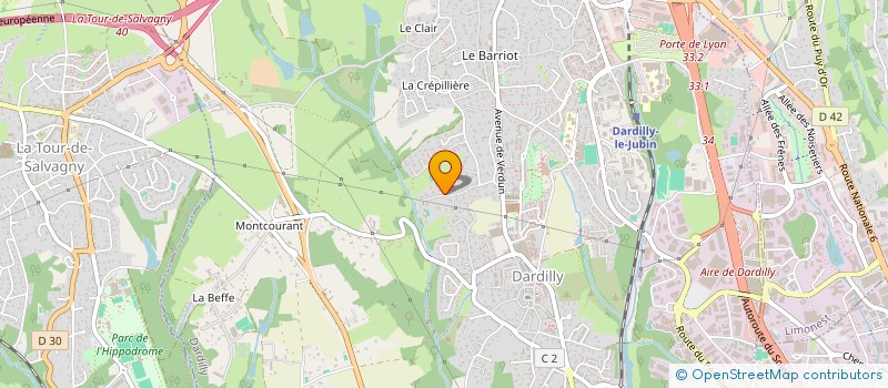 localisation de l'entreprise SCI ILOZOET  DARDILLY