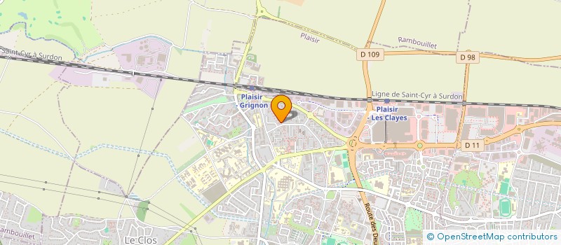 localisation de l'entreprise SCI ILS  PLAISIR