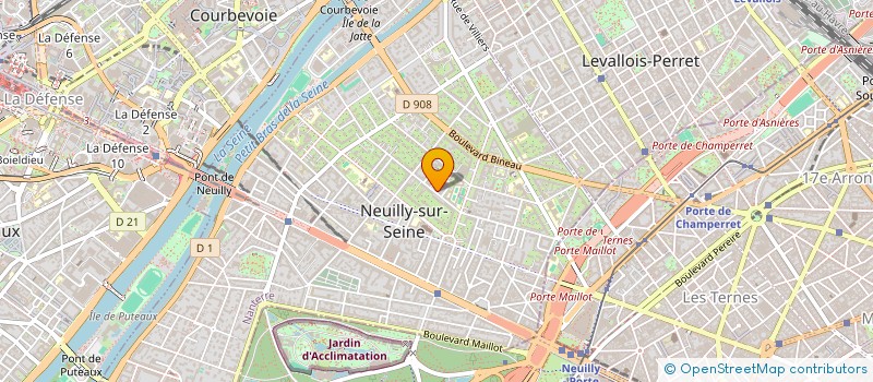 localisation de l'entreprise SCI ILVA à NEUILLY-SUR-SEINE
