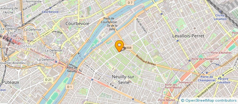localisation de l'entreprise SCI ILYANA à NEUILLY-SUR-SEINE