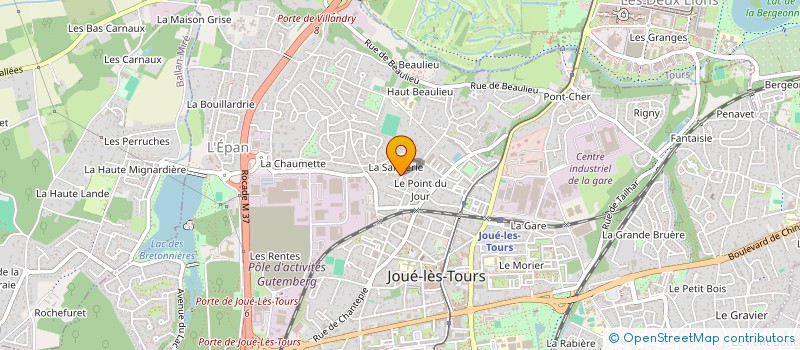 localisation de l'entreprise SCI ILYAS à JOUE-LES-TOURS