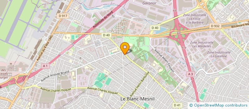 localisation de l'entreprise SCI ILYES à LE BLANC-MESNIL