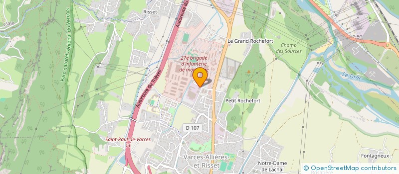 localisation de l'entreprise SCI ILYES à VARCES-ALLIERES-ET-RISSET