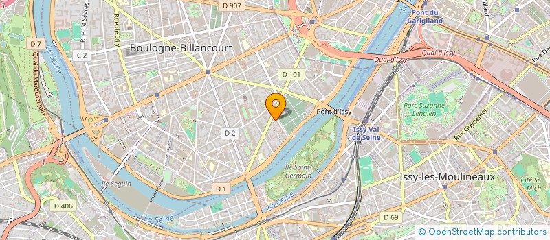 localisation de l'entreprise SCI.ILYES à BOULOGNE-BILLANCOURT