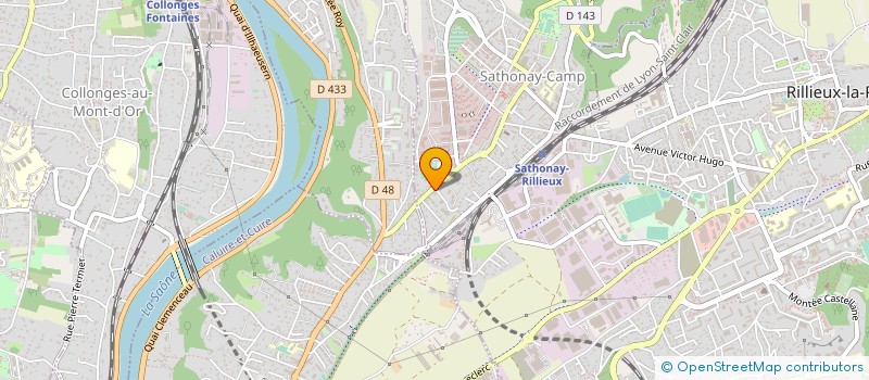 localisation de l'entreprise SCI IM CONFLUENCE  SATHONAY-CAMP