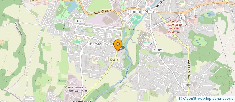 localisation de l'entreprise SCI IM MO DE  CHARVIEU-CHAVAGNEUX