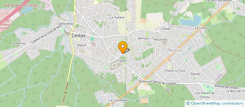 localisation de l'entreprise SCI IMA  CESTAS