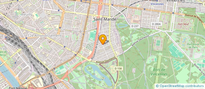 localisation de l'entreprise SCI IMA à SAINT-MANDE