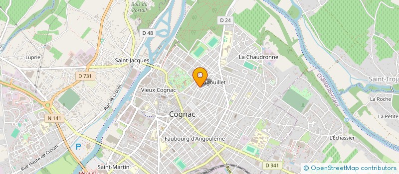 localisation de l'entreprise SCI IMADOL à COGNAC