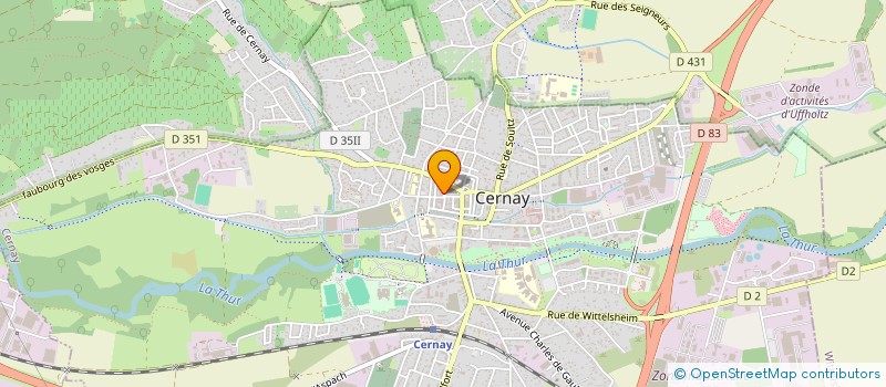 localisation de l'entreprise SCI IMAGE  CERNAY