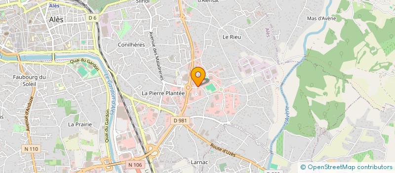 localisation de l'entreprise SCI IMAGERIE CEVENOLE  ALES