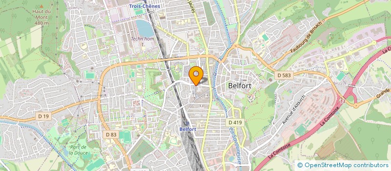localisation de l'entreprise SCI IMAGERIE DES 4 AS à BELFORT