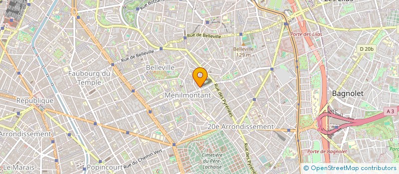 localisation de l'entreprise SCI IMAGES 103  PARIS