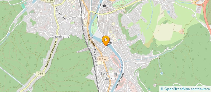 localisation de l'entreprise SCI IMAGINAL PLAISANCE à EPINAL