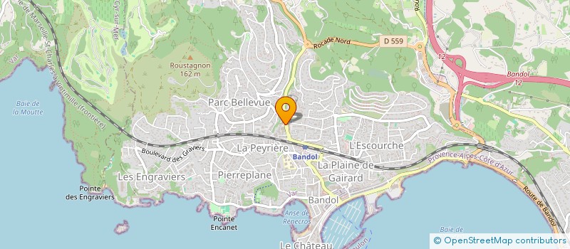 localisation de l'entreprise SCI IMAGING BANDOL à BANDOL